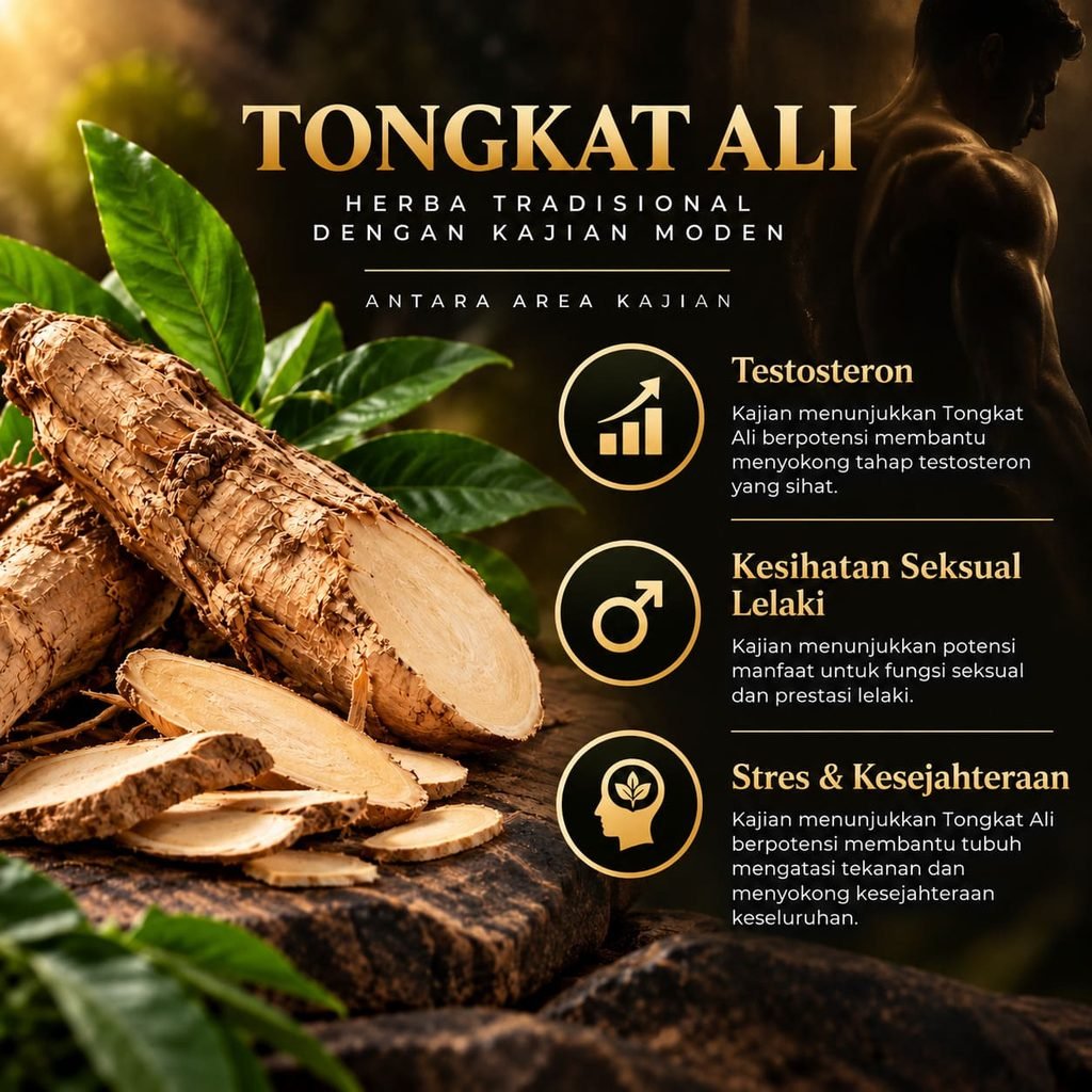 Khasiat dan kebaikan Tongkat Ali untuk lelaki